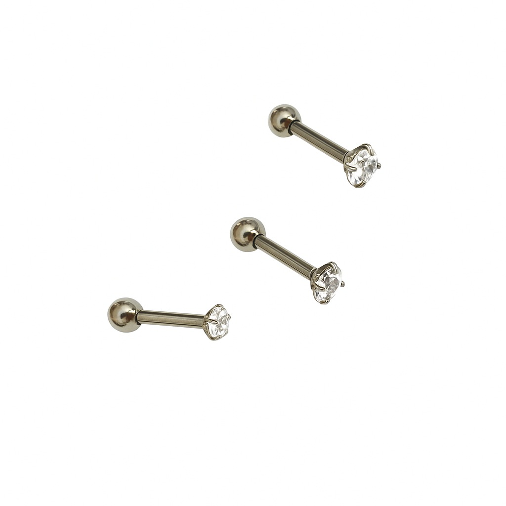 Piercing circonia sencilla