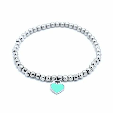 Pulseras Corazón Rosa