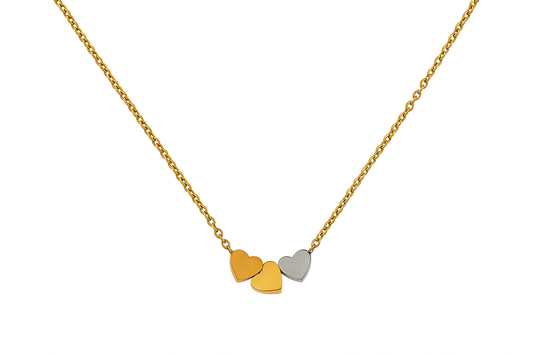 Collar Triple Corazón