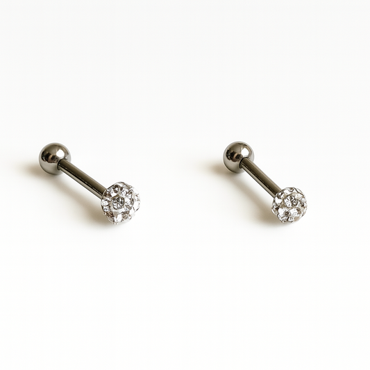 Piercing hongo mini circonias
