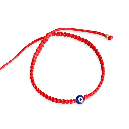 Pulsera tejida ojo turco
