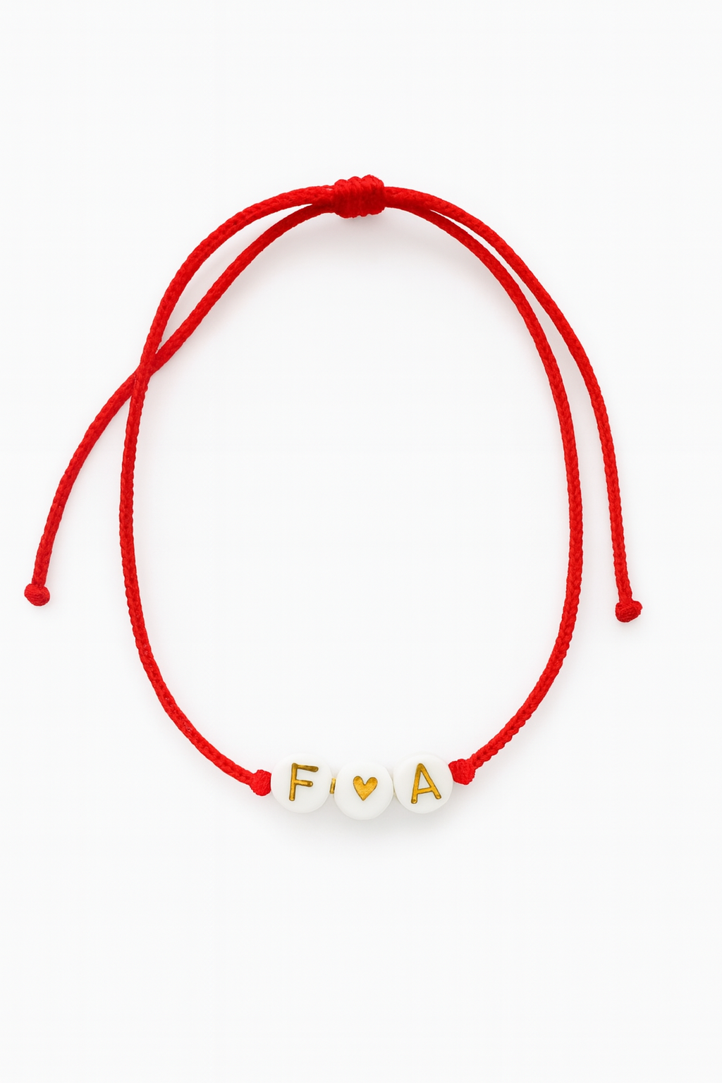 Par de pulseras inicial acrilico