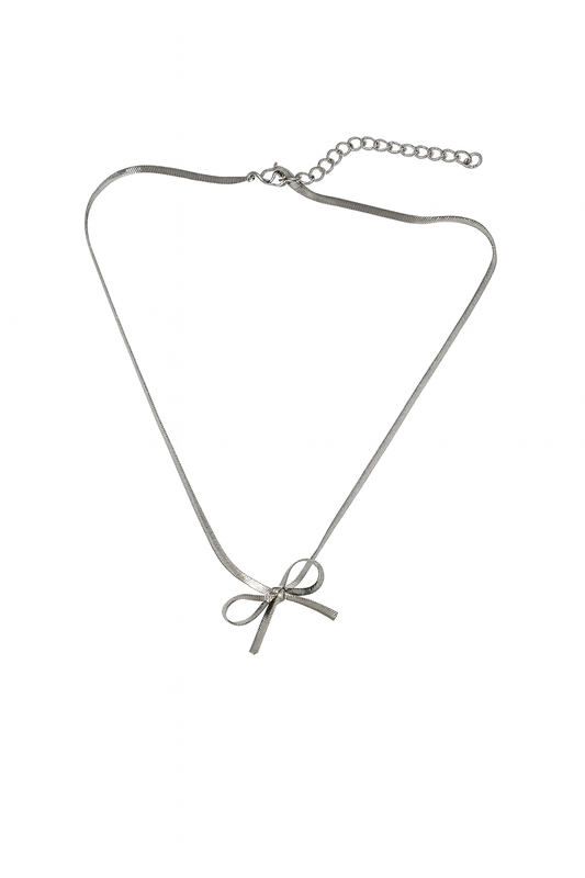 Collar Moño Plata