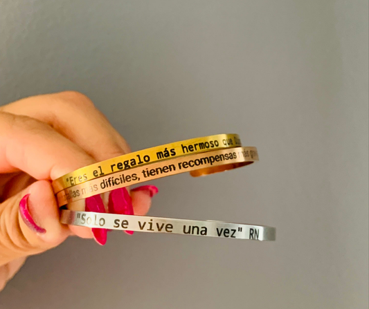Brazaletes grabado Laser.